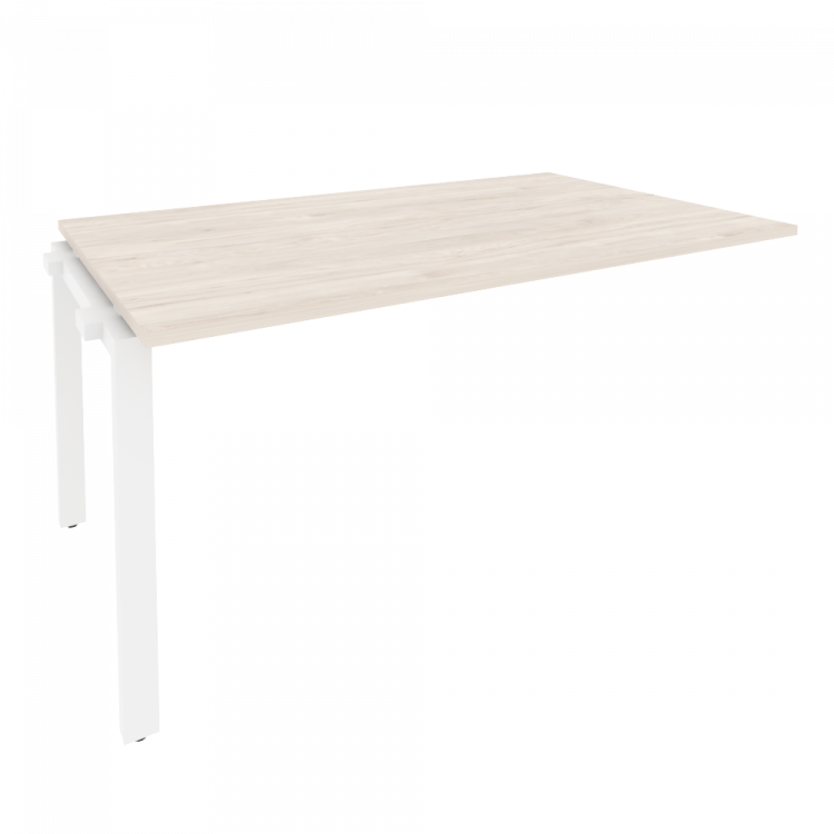 Onix Проходной наборный элемент переговорного стола O.MP-NPRG-4 Денвер Светлый/Металл Белый 1580*980