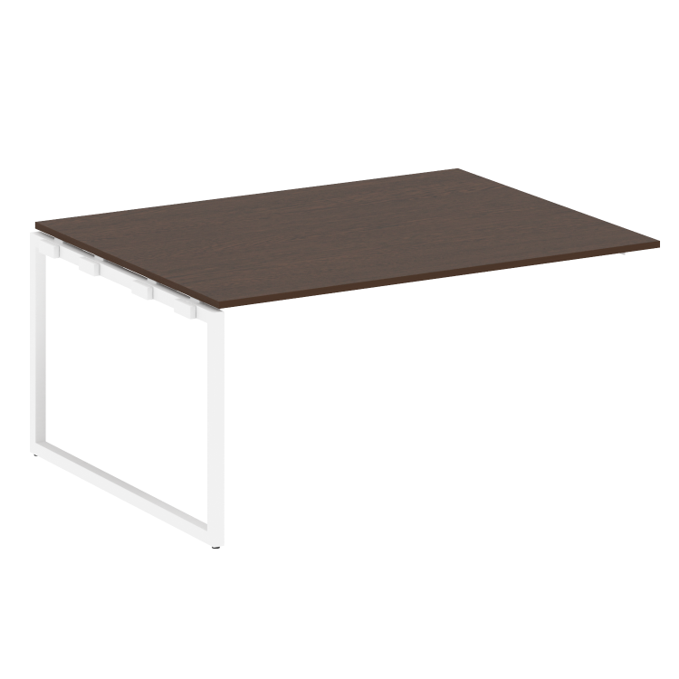 Metal System Quattro Проходной элемент перег. стола на О-образном м/к 40БО.ППРГ-4 Венге Цаво/Металл