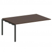 Metal System Проходной элемент перег. стола на П-образном м/к БП.ППРГ-5 Венге Цаво/Металл Антрацит 1