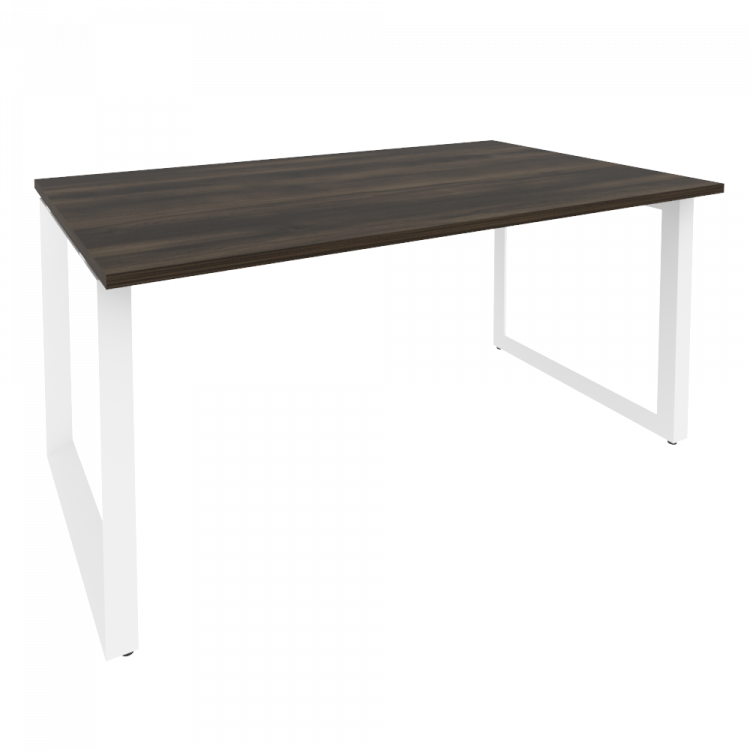 Onix Стол переговорный O.MO-PRG-1.4 Дуб Мали/Металл Белый 1580*980*750