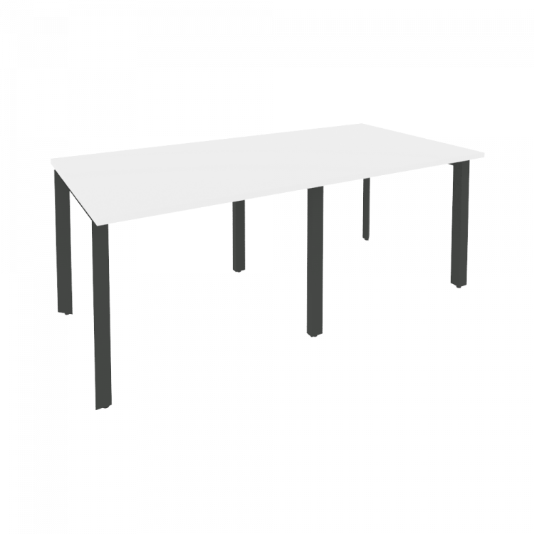 Onix Стол переговорный O.MP-PRG-2.1 Белый Бриллиант/Металл Антрацит 1960*980*750