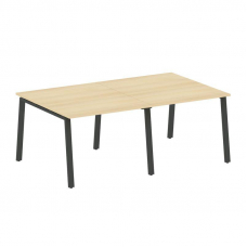 Metal System Переговорный стол (2 столешницы) на А-образном м/к БА.ПРГ-2.1 Акация Лорка/Металл Антра