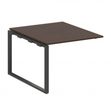 Metal System Проходной элемент перег. стола на О-образном м/к БО.ППРГ-1 Венге Цаво/Металл Антрацит 1