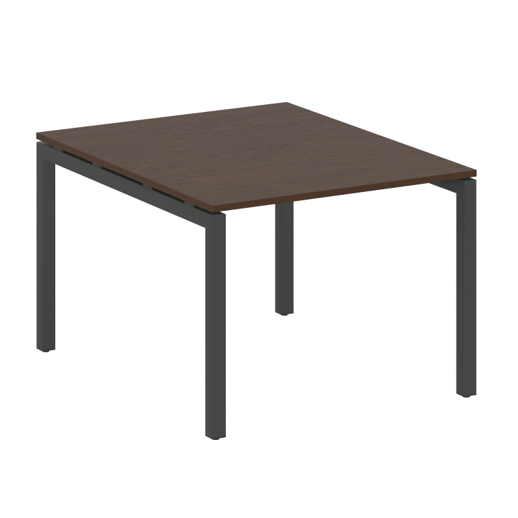 Metal System Quattro Переговорный стол (1 столешница) на П-образном м/к 50БП.ПРГ-1.1 Венге Цаво/Мета