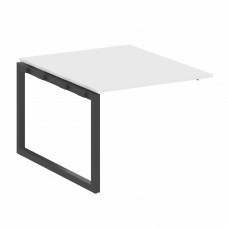 Metal System Quattro Проходной элемент перег. стола на О-образном м/к 50БО.ППРГ-1 Белый/Металл Антра