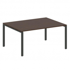 Metal System Переговорный стол (1 столешница) на П-образном м/к БП.ПРГ-1.4 Венге Цаво/Металл Антраци