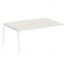 Metal System Проходной элемент перег. стола на А-образном м/к БА.ППРГ-5 Дуб Наварра/Металл Белый 180