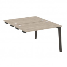 Onix Wood Стол-приставка двойной OW.D.SPR-2.7 Дуб Аттик/Дуб Темный/Металл Антрацит 1180*1475*750