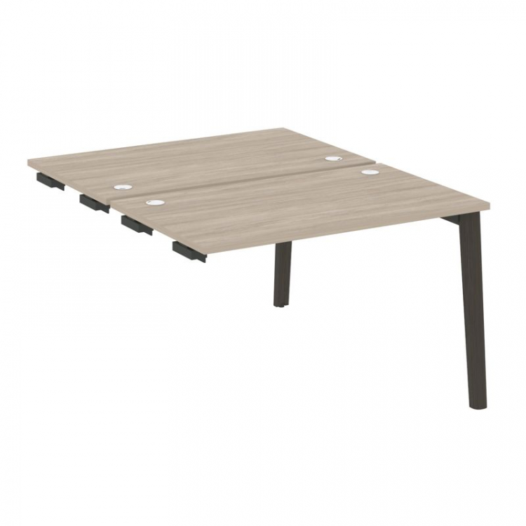 Onix Wood Стол-приставка двойной OW.D.SPR-2.7 Дуб Аттик/Дуб Темный/Металл Антрацит 1180*1475*750