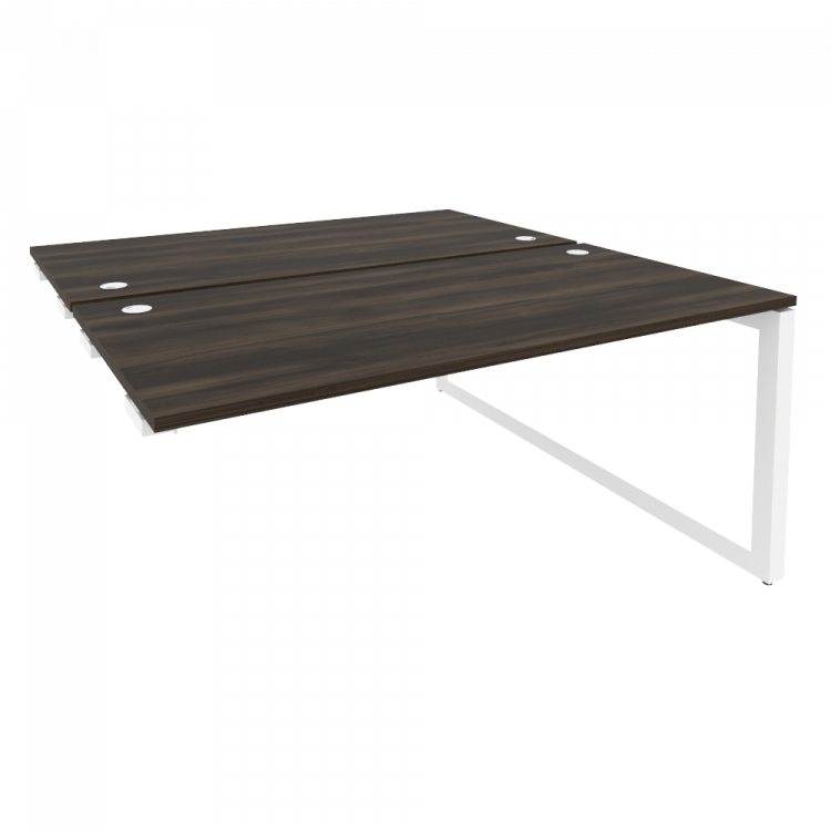 Onix Стол-приставка двойной на О-образном м/к к опорым элем. O.MO-D.SPR-4.8 Дуб Мали/Металл Белый 15