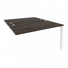 Onix Стол-приставка двойной на П-образном м/к к опорным элем. O.MP-D.SPR-3.8 Дуб Мали/Металл Белый 1