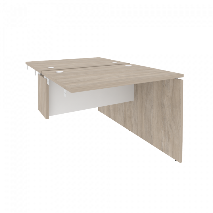 Onix Стол-приставка двойной к опорным элементам O.D.SPR-1.7 Дуб Аттик/Белый Бриллиант 980*1475*750