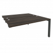 Onix Стол-приставка двойной на П-образном м/к к опорным элем. O.MP-D.SPR-4.8 Дуб Мали/Металл Антраци