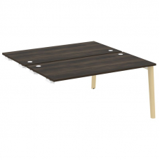 Onix Wood Стол-приставка двойной OW.D.SPR-4.8 Дуб Мали/Дуб Светлый/Металл Белый 1580*1635*750