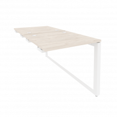 Onix Стол-приставка двойной на О-образном м/к к опорым элем. O.MO-D.SPR-0.8 Денвер Светлый/Металл Бе