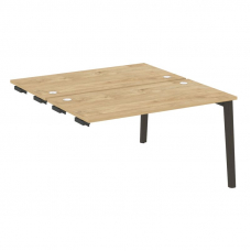 Onix Wood Стол-приставка двойной OW.D.SPR-3.7 Тиквуд Светлый/Дуб Темный/Металл Антрацит 1380*1475*75