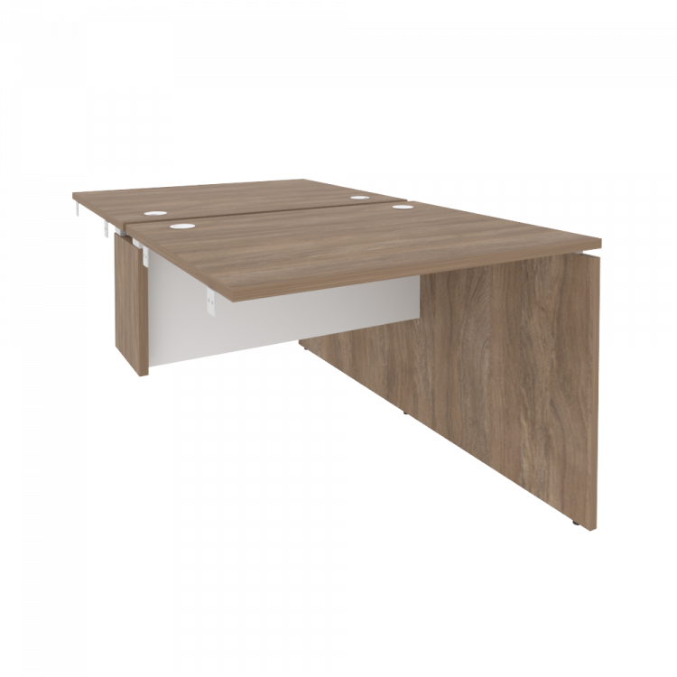 Onix Стол-приставка двойной к опорным элементам O.D.SPR-1.8 Дуб Аризона/Белый Бриллиант 980*1635*750