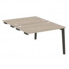 Onix Wood Стол-приставка двойной OW.D.SPR-2.8 Дуб Аттик/Дуб Темный/Металл Антрацит 1180*1635*750