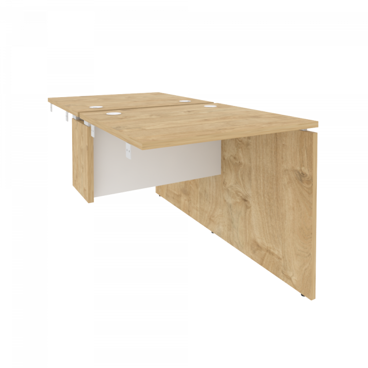 Onix Стол-приставка двойной к опорным элементам O.D.SPR-0.7 Тиквуд Светлый/Белый Бриллиант 780*1475*