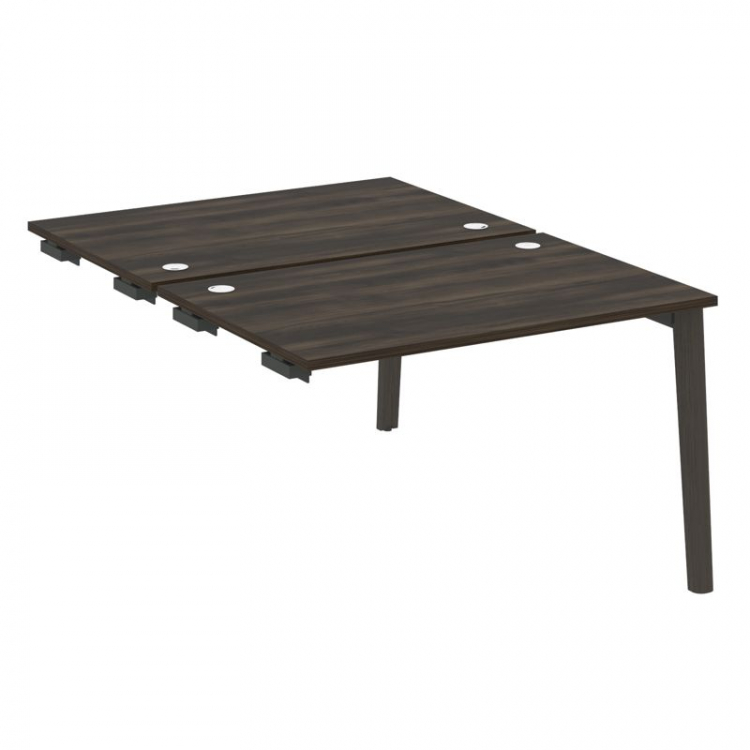 Onix Wood Стол-приставка двойной OW.D.SPR-2.8 Дуб Мали/Дуб Темный/Металл Антрацит 1180*1635*750