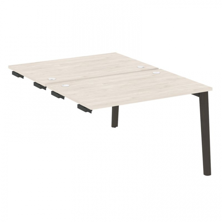 Onix Wood Стол-приставка двойной OW.D.SPR-2.8 Денвер Светлый/Дуб Темный/Металл Антрацит 1180*1635*75