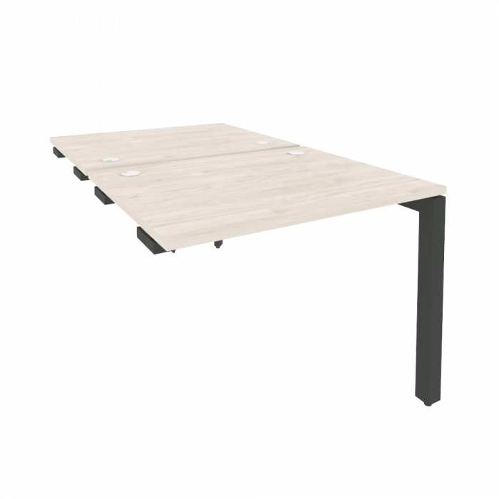 Onix Стол-приставка двойной на П-образном м/к к опорным элем. O.MP-D.SPR-1.8 Денвер Светлый/Металл А