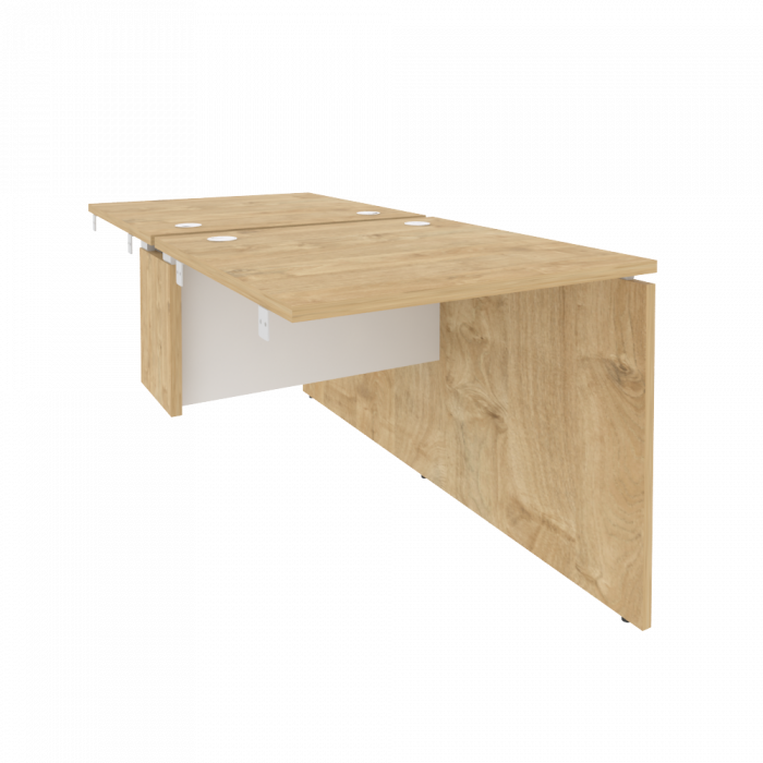 Оникс Стол-приставка двойной к опорным элементам O.D.SPR-0.8 Тиквуд Светлый/Белый Бриллиант 780*1635