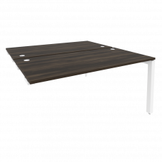 Onix Стол-приставка двойной на П-образном м/к к опорным элем. O.MP-D.SPR-4.8 Дуб Мали/Металл Белый 1