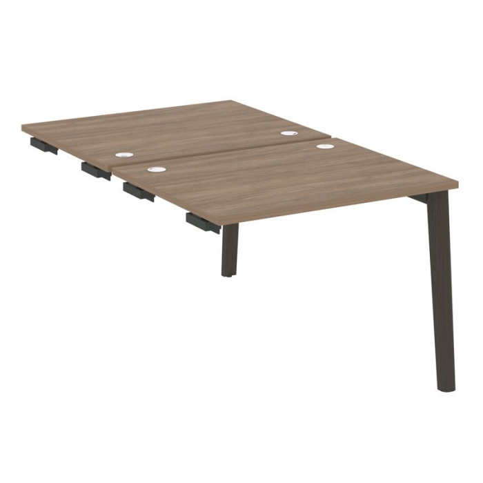 Onix Wood Стол-приставка двойной OW.D.SPR-1.8 Дуб Аризона/Дуб Темный/Металл Антрацит 980*1635*750