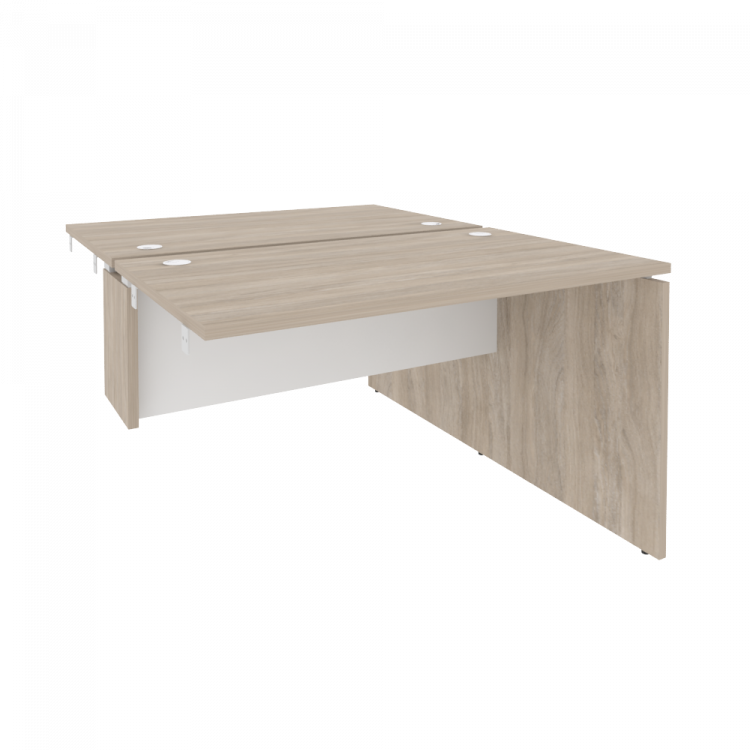 Onix Стол-приставка двойной к опорным элементам O.D.SPR-2.7 Дуб Аттик/Белый Бриллиант 1180*1475*750