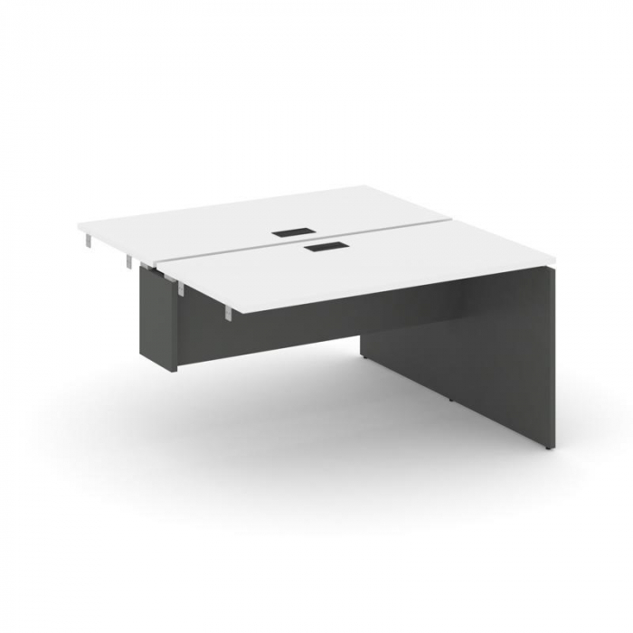 Style Project Стол-приставка к опор. элем. SN-D.DPRS-021 Белый/Антрацит/Черная Заглушка 980*1632*750