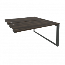 Onix Стол-приставка двойной на О-образном м/к к опорым элем. O.MO-D.SPR-3.7 Дуб Мали/Металл Антрацит