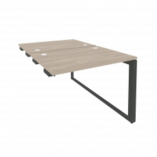 Onix Стол-приставка двойной на О-образном м/к к опорым элем. O.MO-D.SPR-1.7 Дуб Аттик/Металл Антраци
