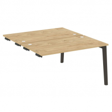 Onix Wood Стол-приставка двойной OW.D.SPR-3.8 Тиквуд Светлый/Дуб Темный/Металл Антрацит 1380*1635*75