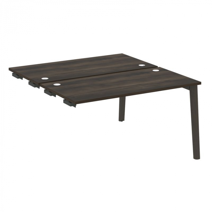 Onix Wood Стол-приставка двойной OW.D.SPR-3.7 Дуб Мали/Дуб Темный/Металл Антрацит 1380*1475*750