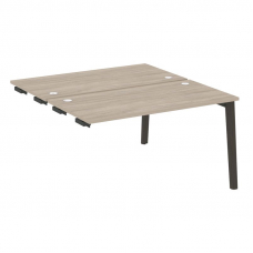 Onix Wood Стол-приставка двойной OW.D.SPR-3.7 Дуб Аттик/Дуб Темный/Металл Антрацит 1380*1475*750