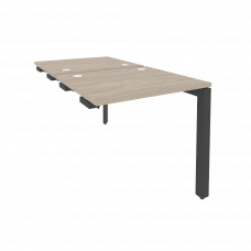 Onix Стол-приставка двойной на П-образном м/к к опорным элем. O.MP-D.SPR-0.7 Дуб Аттик/Металл Антрац