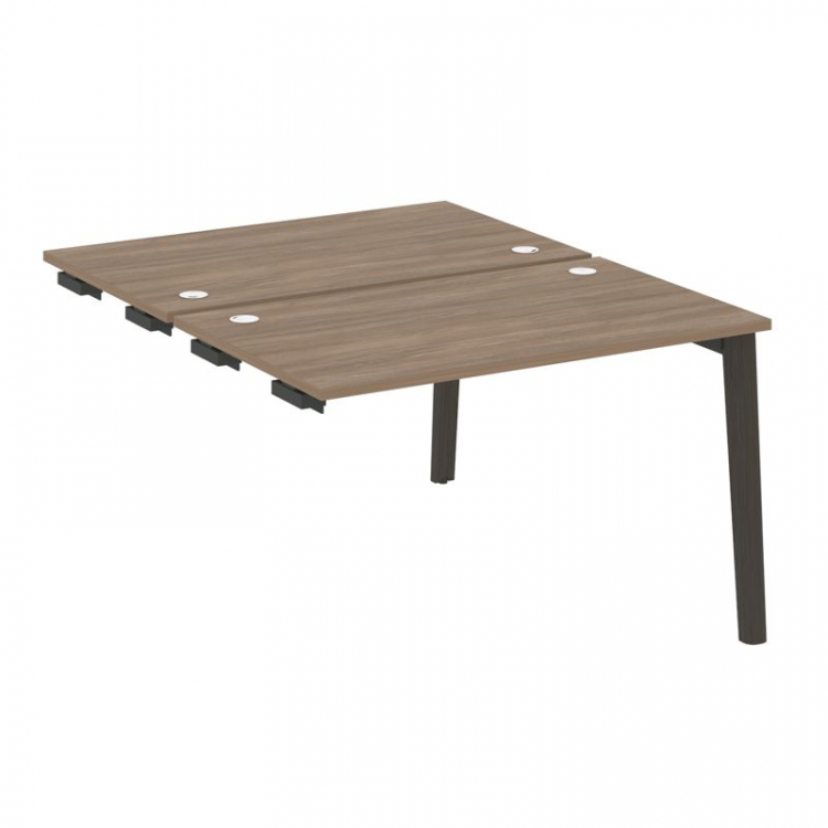 Onix Wood Стол-приставка двойной OW.D.SPR-2.7 Дуб Аризона/Дуб Темный/Металл Антрацит 1180*1475*750