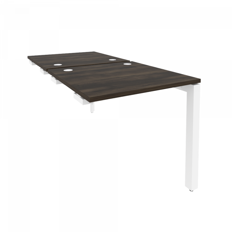 Onix Стол-приставка двойной на П-образном м/к к опорным элем. O.MP-D.SPR-0.8 Дуб Мали/Металл Белый 7