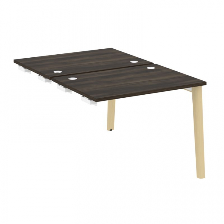 Onix Wood Стол-приставка двойной OW.D.SPR-1.7 Дуб Мали/Дуб Светлый/Металл Белый 980*1475*750