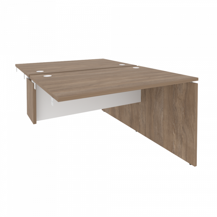 Оникс Стол-приставка двойной к опорным элементам O.D.SPR-2.8 Дуб Аризона/Белый Бриллиант 1180*1635*7