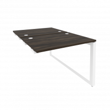 Onix Стол-приставка двойной на О-образном м/к к опорым элем. O.MO-D.SPR-1.7 Дуб Мали/Металл Белый 98