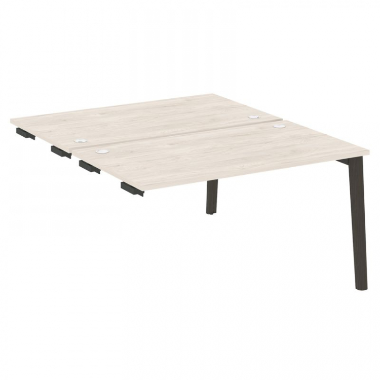 Onix Wood Стол-приставка двойной OW.D.SPR-3.8 Денвер Светлый/Дуб Темный/Металл Антрацит 1380*1635*75