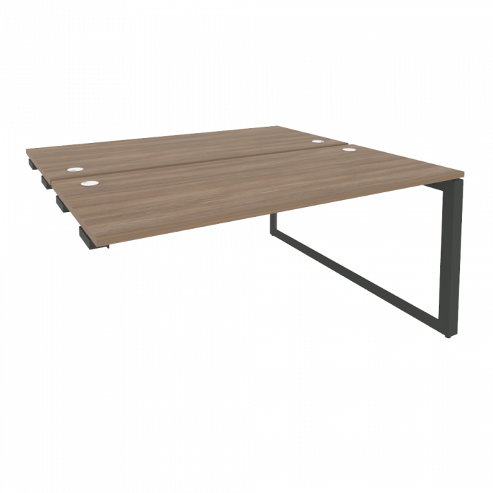 Onix Стол-приставка двойной на О-образном м/к к опорым элем. O.MO-D.SPR-4.7 Дуб Аризона/Металл Антра