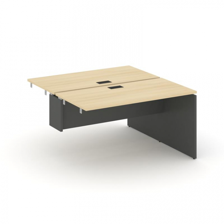 Стайл Проджект Стол-приставка к опор. элем. SN-D.DPRS-021 Акация Лорка/Антрацит NEW/Черная Заглушка