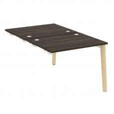 Onix Wood Стол-приставка двойной OW.D.SPR-1.8 Дуб Мали/Дуб Светлый/Металл Белый 980*1635*750