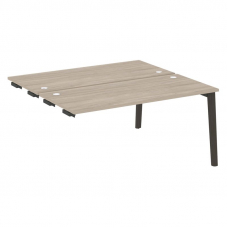 Onix Wood Стол-приставка двойной OW.D.SPR-4.7 Дуб Аттик/Дуб Темный/Металл Антрацит 1580*1475*750