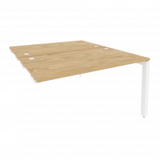 Onix Стол-приставка двойной на П-образном м/к к опорным элем. O.MP-D.SPR-3.8 Тиквуд Светлый/Металл Б