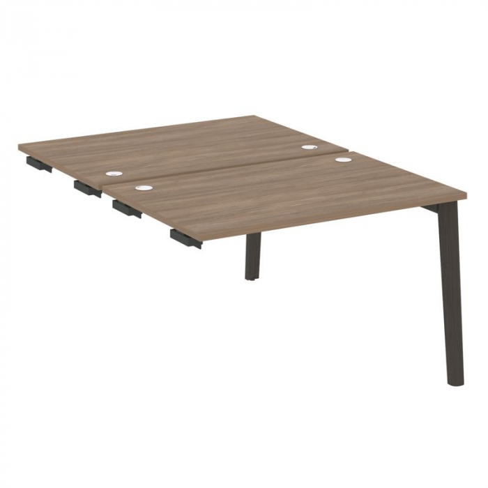 Onix Wood Стол-приставка двойной OW.D.SPR-2.8 Дуб Аризона/Дуб Темный/Металл Антрацит 1180*1635*750