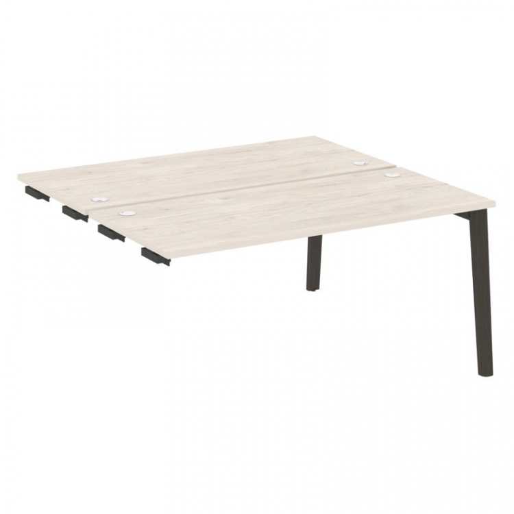 Onix Wood Стол-приставка двойной OW.D.SPR-4.7 Денвер Светлый/Дуб Темный/Металл Антрацит 1580*1475*75